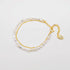 Natural stone double bracelet